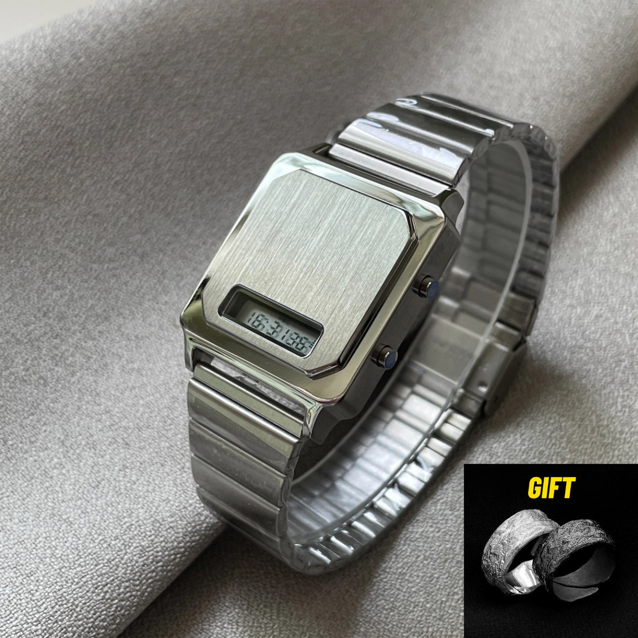 Luxury Watch Low Price - Relógio Eletrônico Quadrado CILOA Novo para