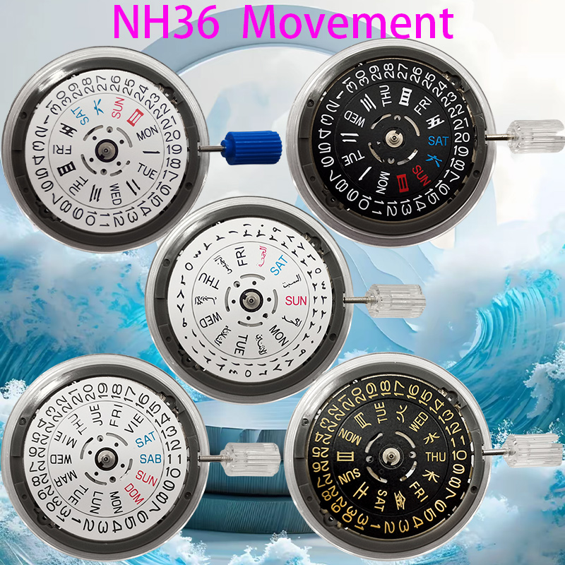 Perpetual Calendar Watch - Conjunto de Peças para Relógio NH36A: