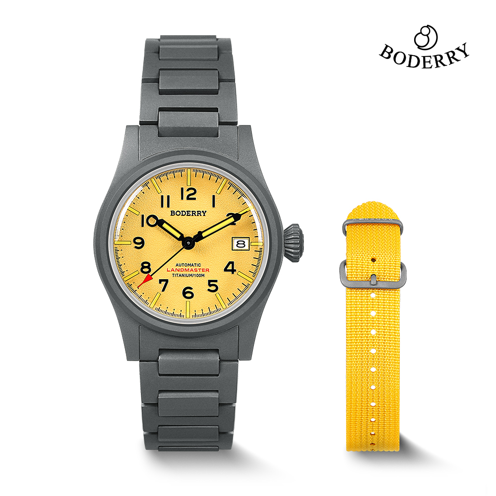 Titanium Sport Watch - Relógio Boderry LANDMASTER Field Titanium 100M