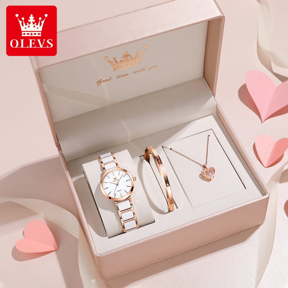 Luxury Watch Storage - Olevs relógio feminino 5877 luxo elegante