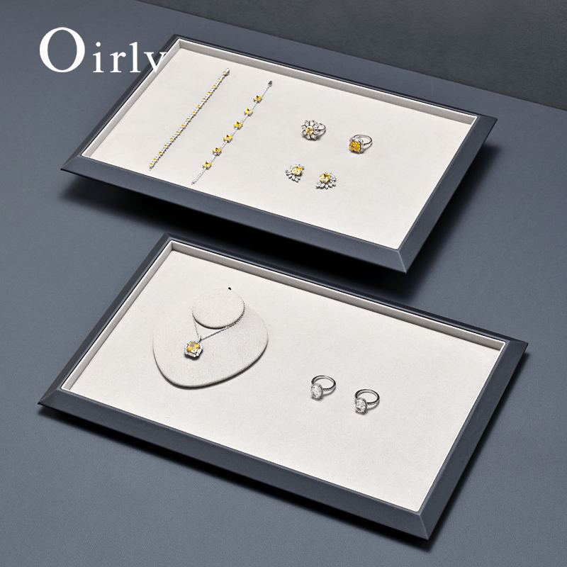 Luxury Watch Store - Bandeja de Joias de Couro Oirlv,