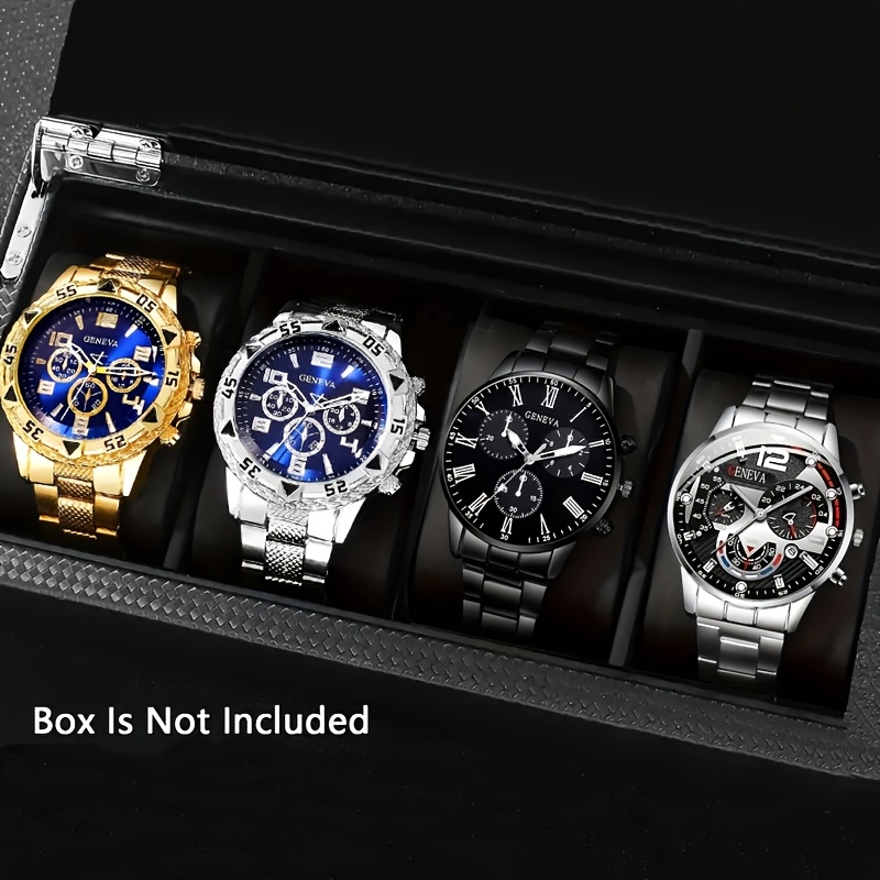 Luxury Watch Under 20000 - Conjunto de Relógios Masculinos Geneva 4