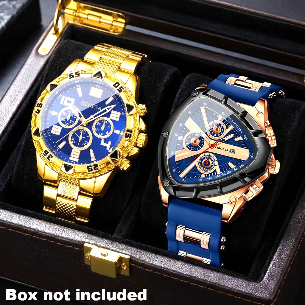 Luxury Watch Under 20000 - 2 Relógios de Quartzo Redondos de
