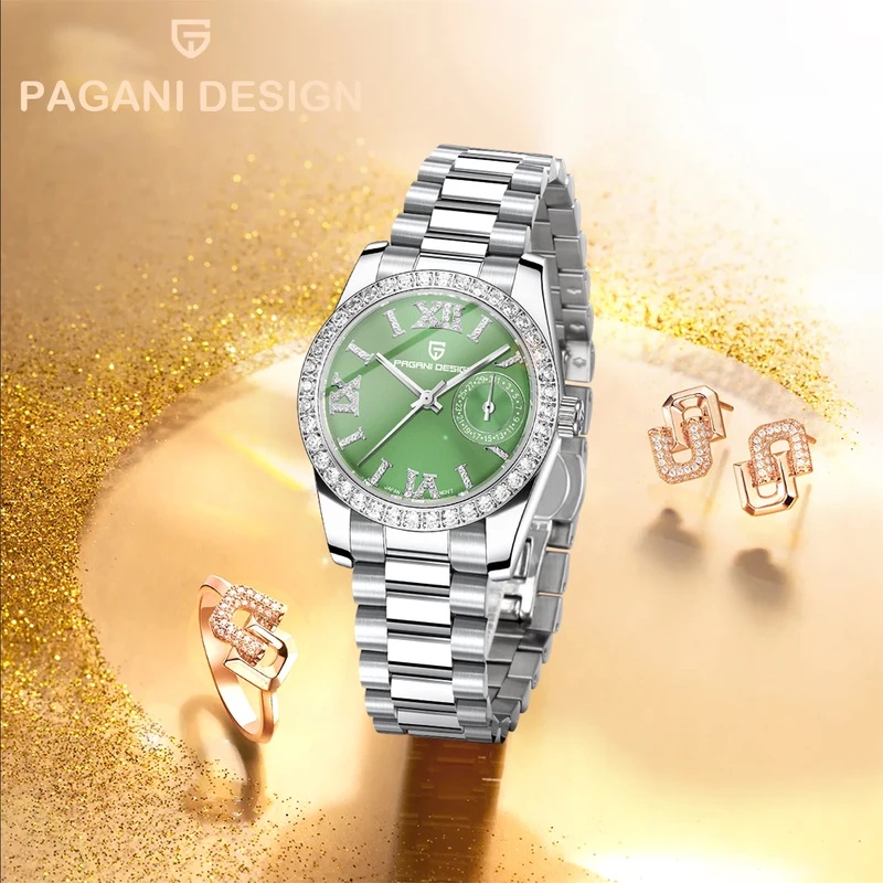 Sapphire Crystal Display - Relógio de quartzo elegante e luxuoso