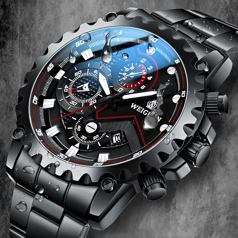 Luxury Watch Under 20000 - Relógio masculino guerreiro preto autêntico na