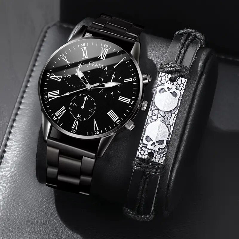 Luxury Watch Under 20000 - Conjunto Elegante de Relógio de Quartzo