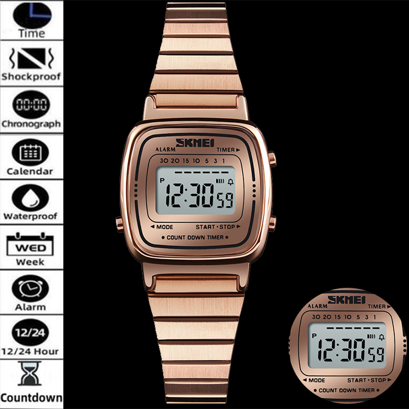 Perpetual Calendar Watch - Skmei relógios digitais femininos de luxo