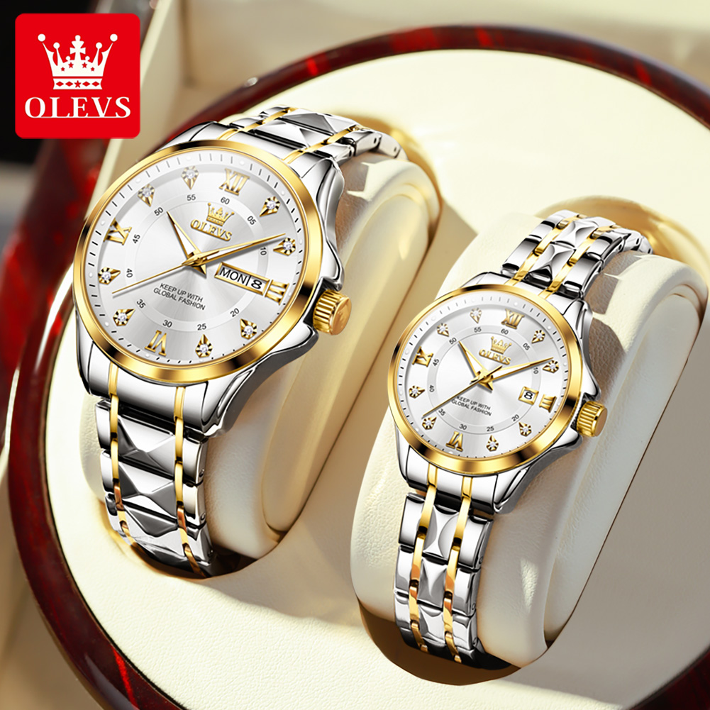 Olevs 2906 casal relógio origi - Luxury Watch Life avaliação e preço