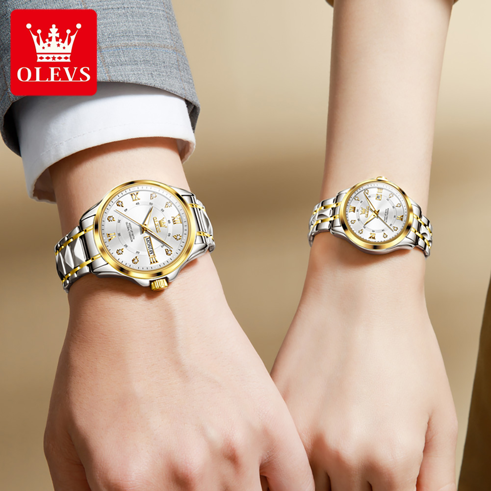Olevs 2906 casal relógio origi - Luxury Watch Life avaliação e preço