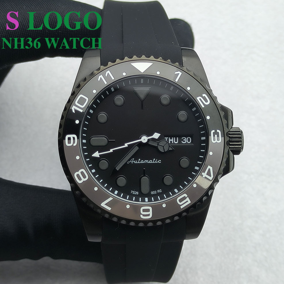 40mm nh36 relógio mecânico de  - Sapphire Crystal Display avaliação e preço