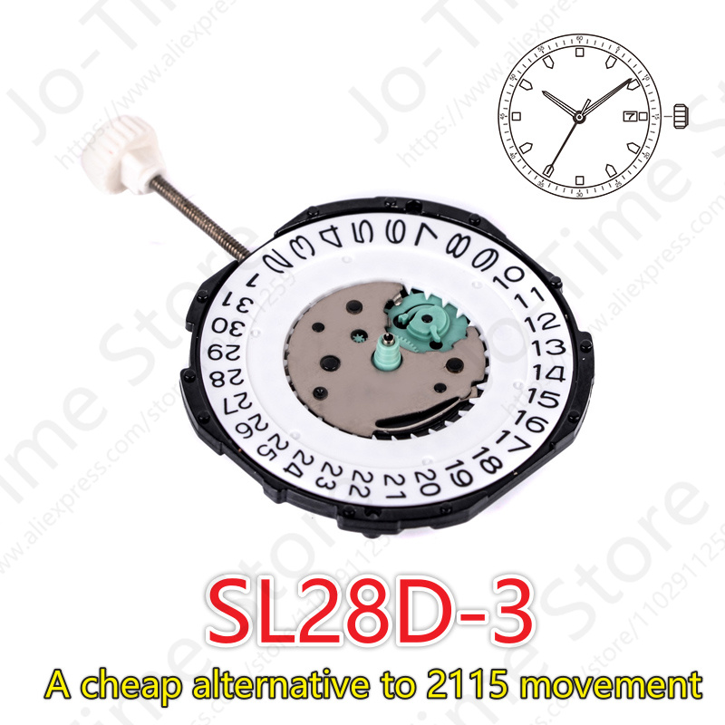 Sunon SL28-3 Movimento de quar - Perpetual Calendar Watch avaliação e preço