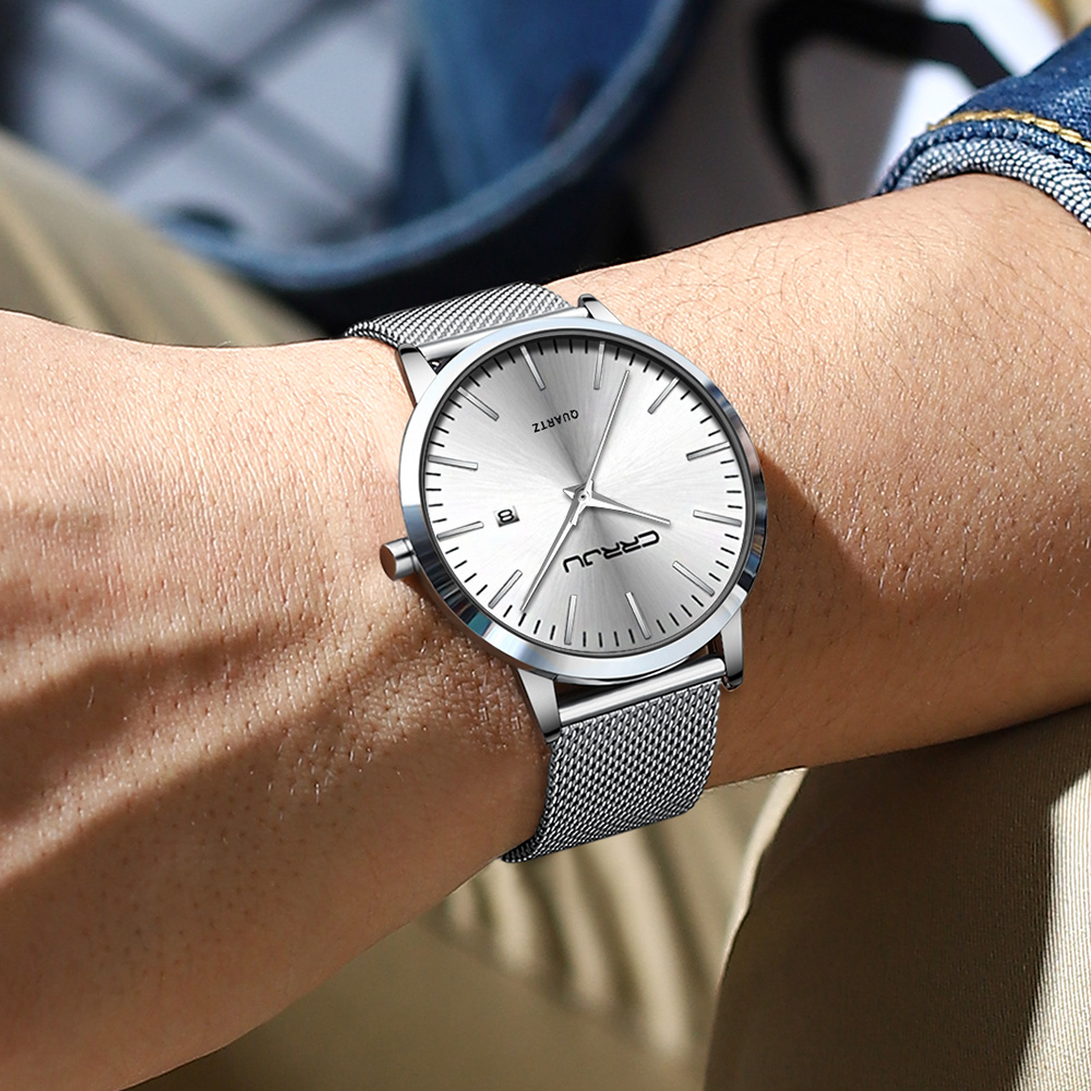 Crrju nova moda masculina reló - Luxury Watch Low Price avaliação e preço