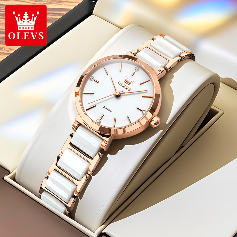 Olevs relógio feminino 5877 lu - Luxury Watch Storage avaliação e preço