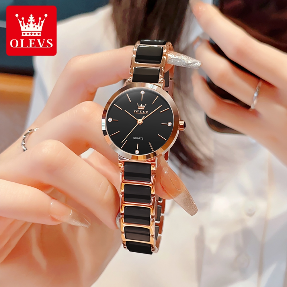Olevs relógio feminino 5877 lu - Luxury Watch Storage avaliação e preço