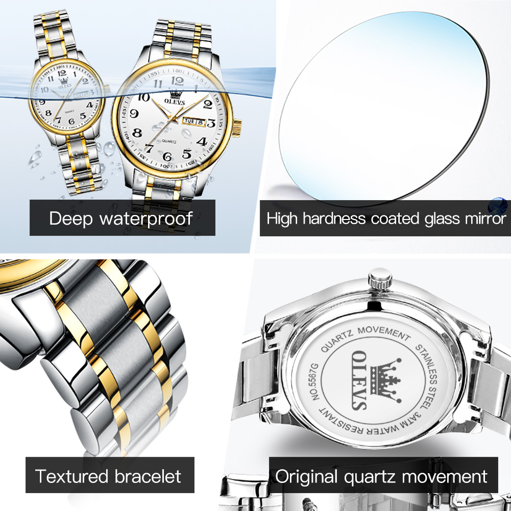 Olevs nova moda casal relógio  - Luxury Watch Life avaliação e preço