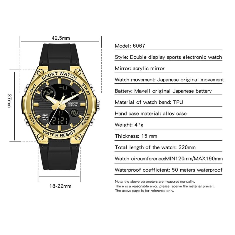 Sanda marca g estilo led relóg - Perpetual Calendar Watch avaliação e preço
