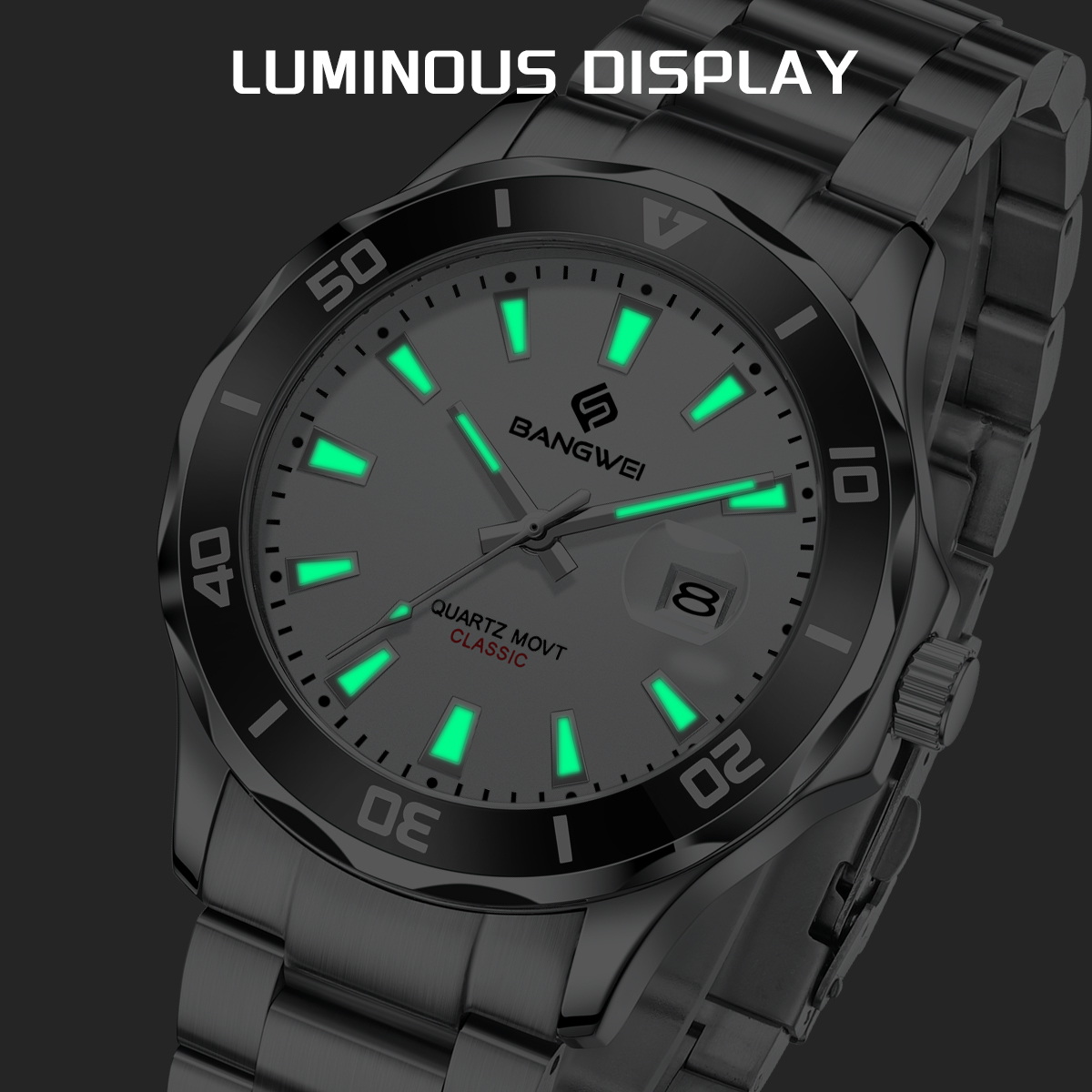 Relógio LIGE Novo para Homens, - Luxury Watch Low Price avaliação e preço