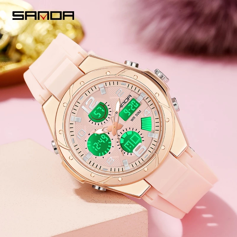 Relógio SANDA Rosa para Mulher - Perpetual Calendar Watch avaliação e preço