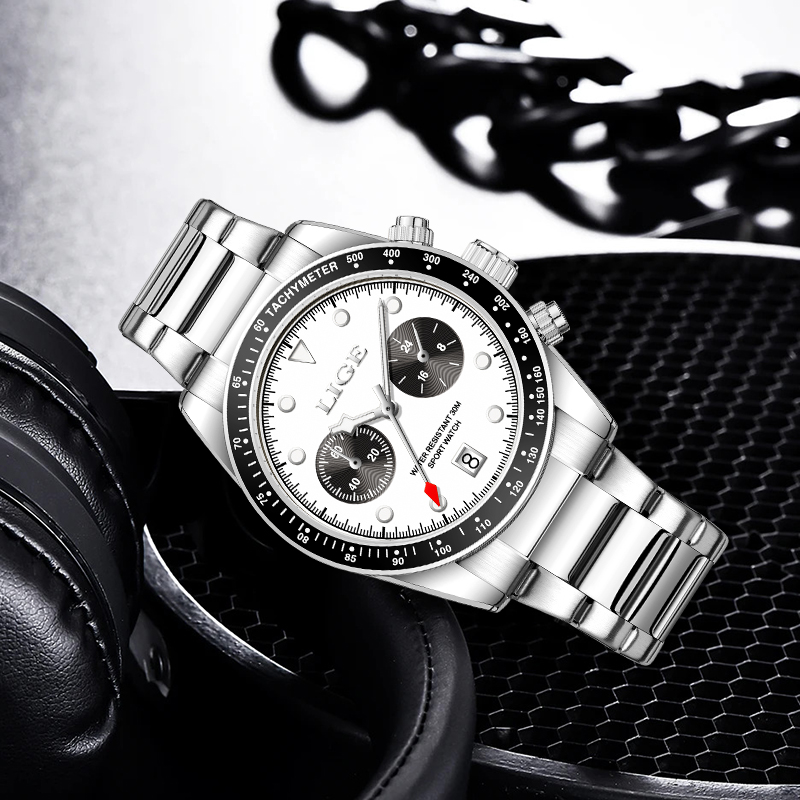 Relógio Masculino LIGE de Luxo - Luxury Watch Low Price avaliação e preço