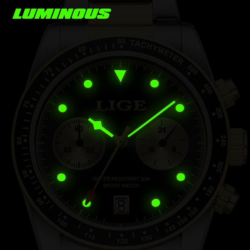Relógio Masculino LIGE de Luxo - Luxury Watch Low Price avaliação e preço