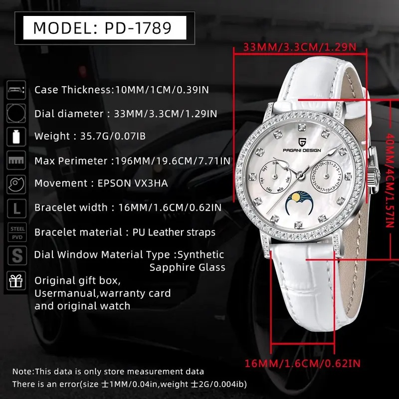 Novos relógios de quartzo femi - Sapphire Crystal Display avaliação e preço
