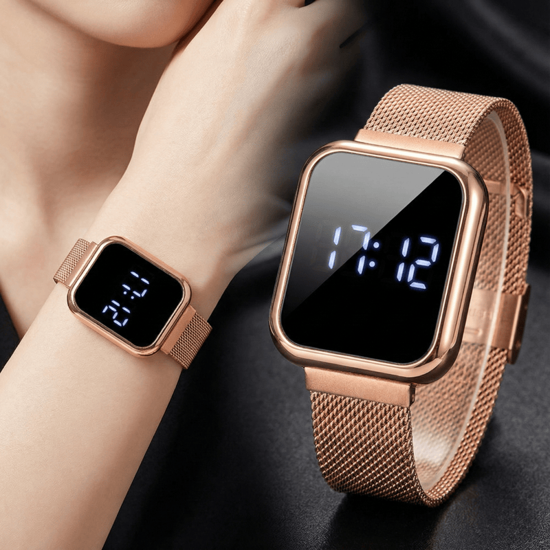 Moda retângulo relógios digita - Luxury Watch Life avaliação e preço