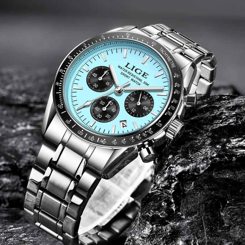 Relógio Masculino de Luxo LIGE - Luxury Watch Low Price avaliação e preço