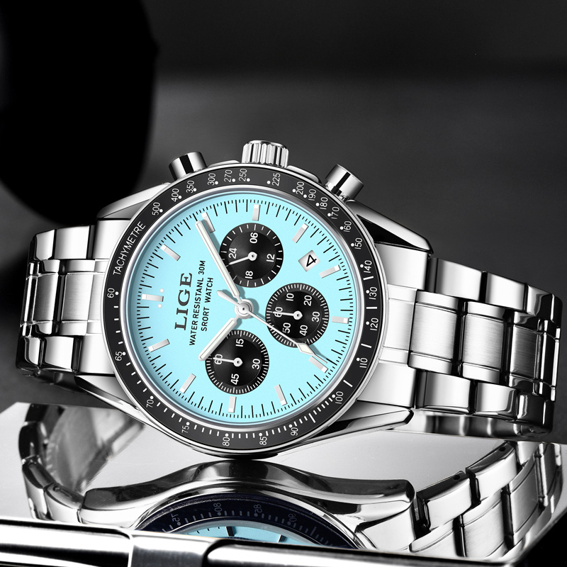 Relógio Masculino de Luxo LIGE - Luxury Watch Low Price avaliação e preço
