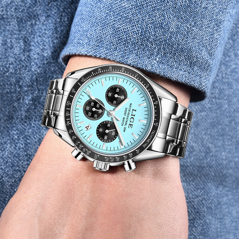 Relógio Masculino de Luxo LIGE - Luxury Watch Low Price avaliação e preço