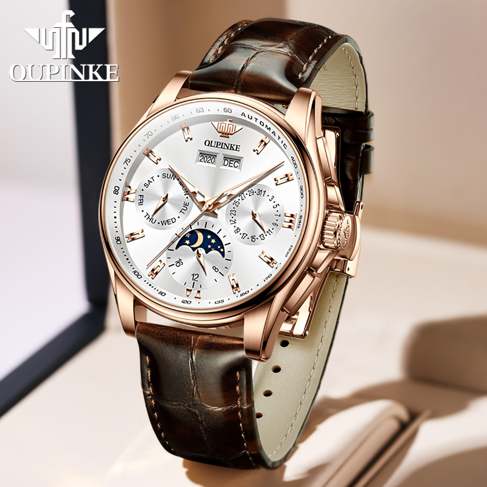 Oupinke relógios masculinos te - Sapphire Crystal Display avaliação e preço